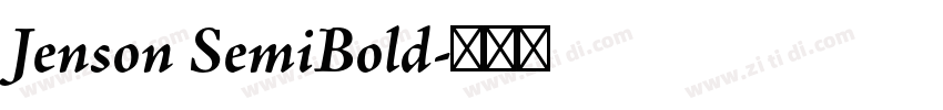 Jenson SemiBold字体转换